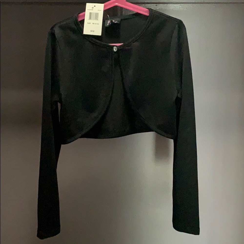Black bolero size 10/12